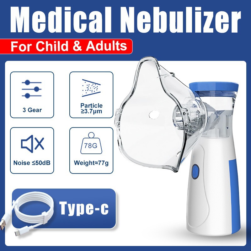 302 Portable Ultrasonic Nebulizer | Quiet & Efficient Respiratory Relief | Adult & Child-Friendly Design