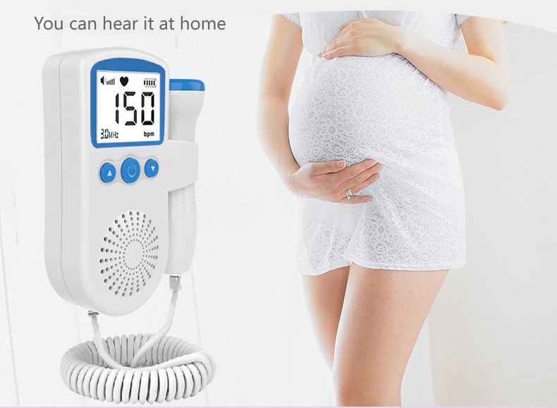 Doppler Pregnancy Fetal Baby Heart Rate Monitor