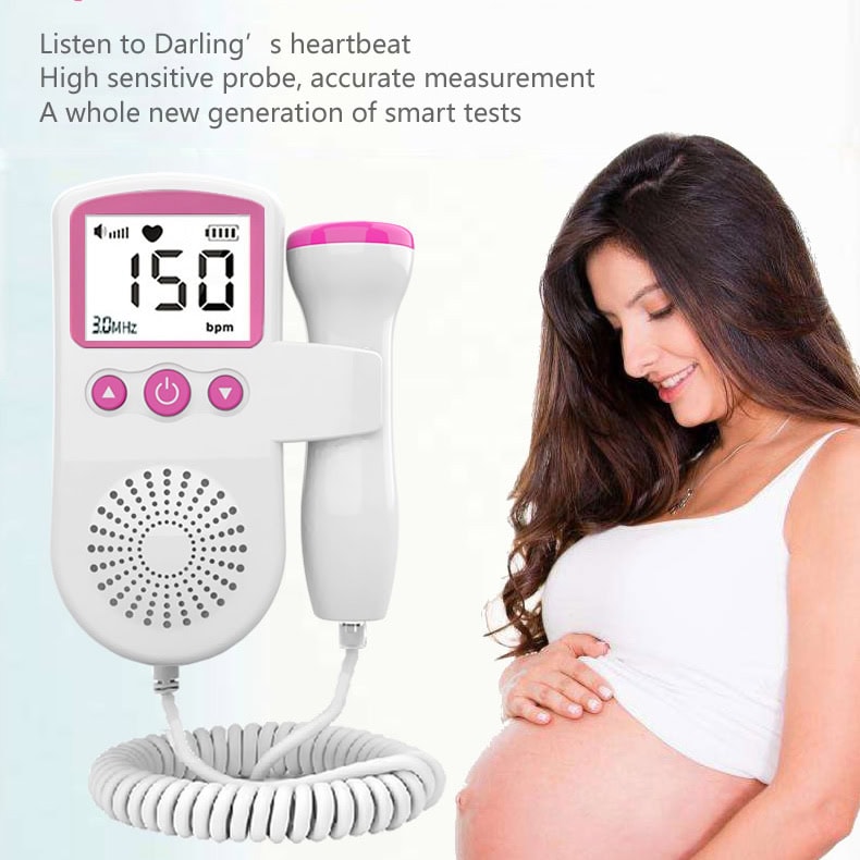 Doppler Pregnancy Fetal Baby Heart Rate Monitor