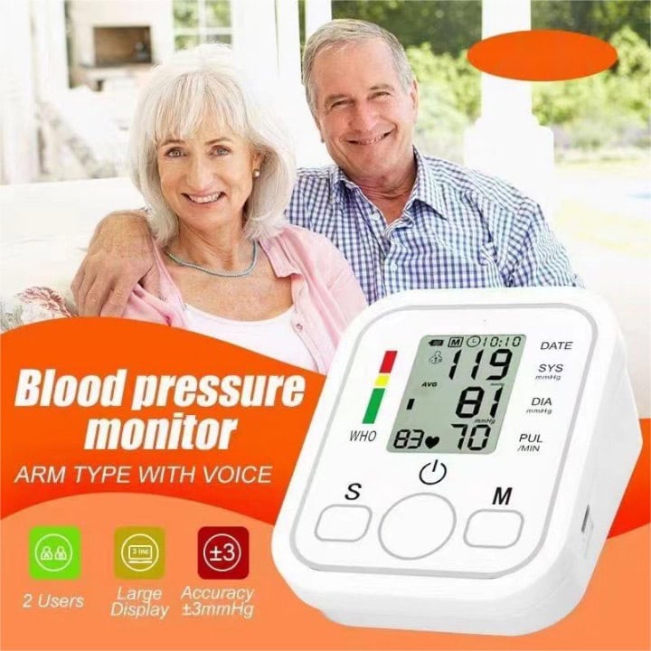 Portable Upper Arm Blood Pressure Monitor