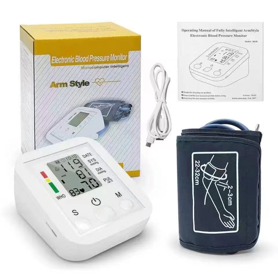 Portable Upper Arm Blood Pressure Monitor