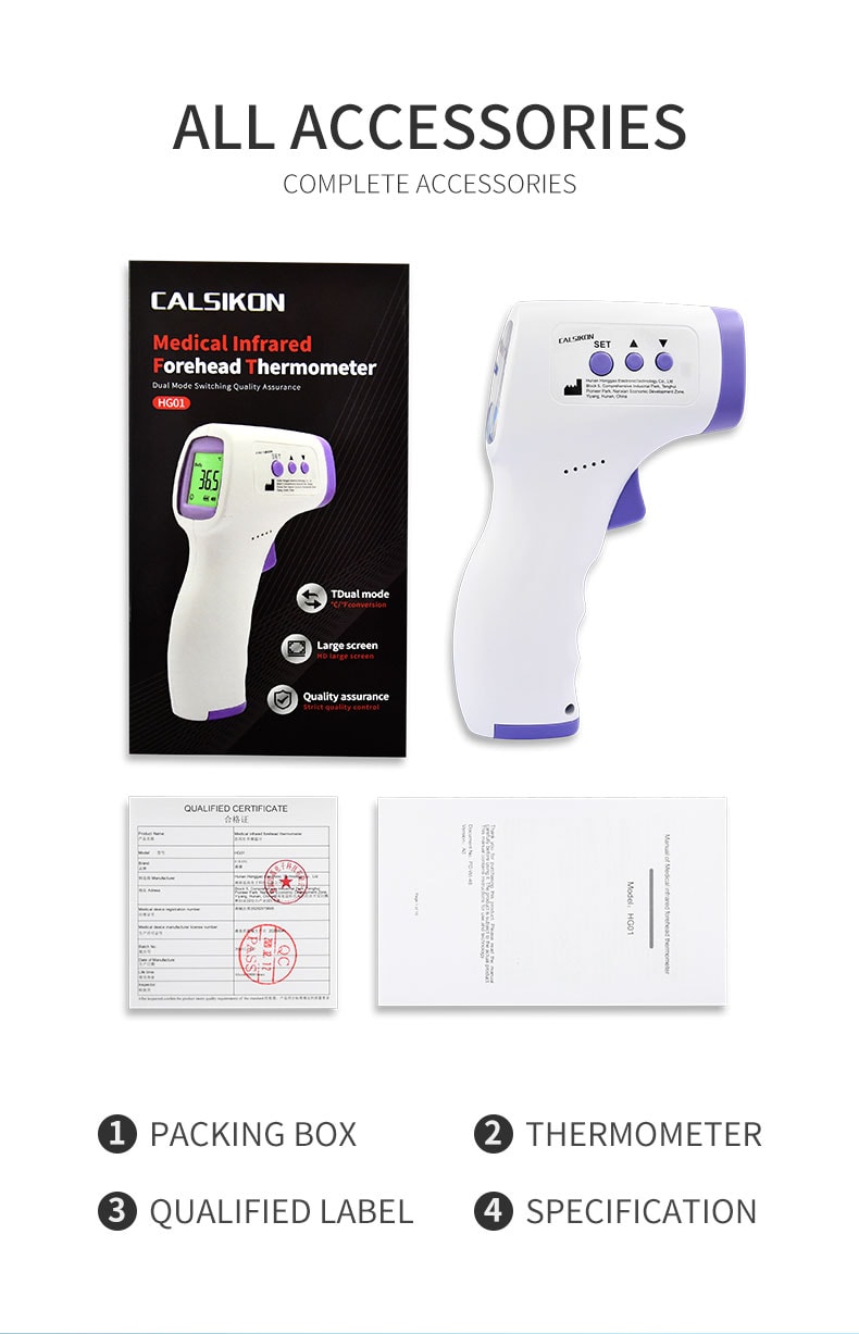 HG01 Forehead Temperature Gun Thermometer