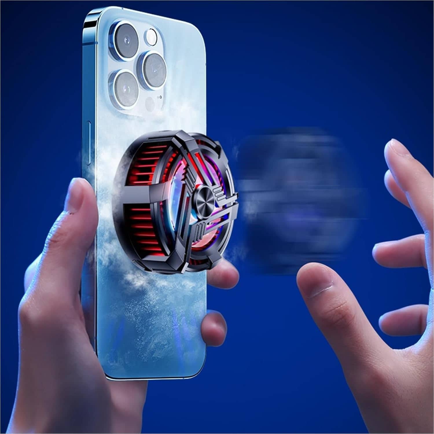 Magnetic Phone Cooler with RGB Lights and Semiconductor Cooling Chip