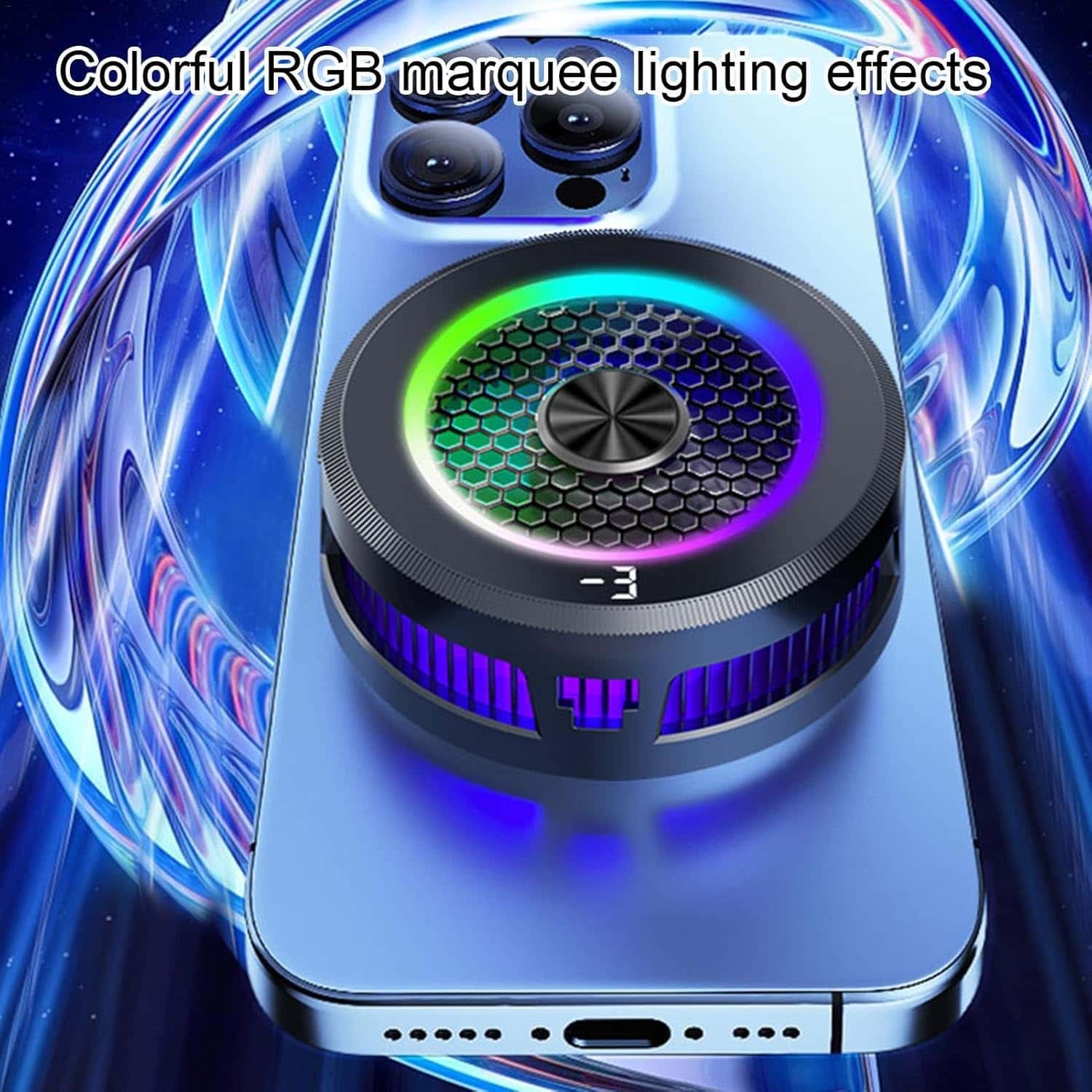 GZ20 Magnetic Phone Radiator with RGB Lights and Semiconductor Cooling