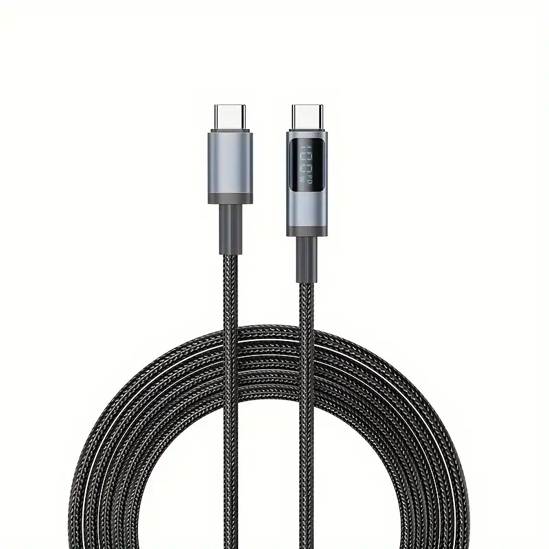 100W Super Fast Charging Braided USB-C to USB-C Cable (1m/2m)