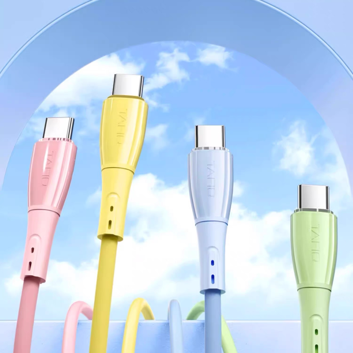 Ultra-Fast Dual Type-C Charging Cable for iPhone 15/16 | 30W/60W Fast Charging | Durable Silicone Design