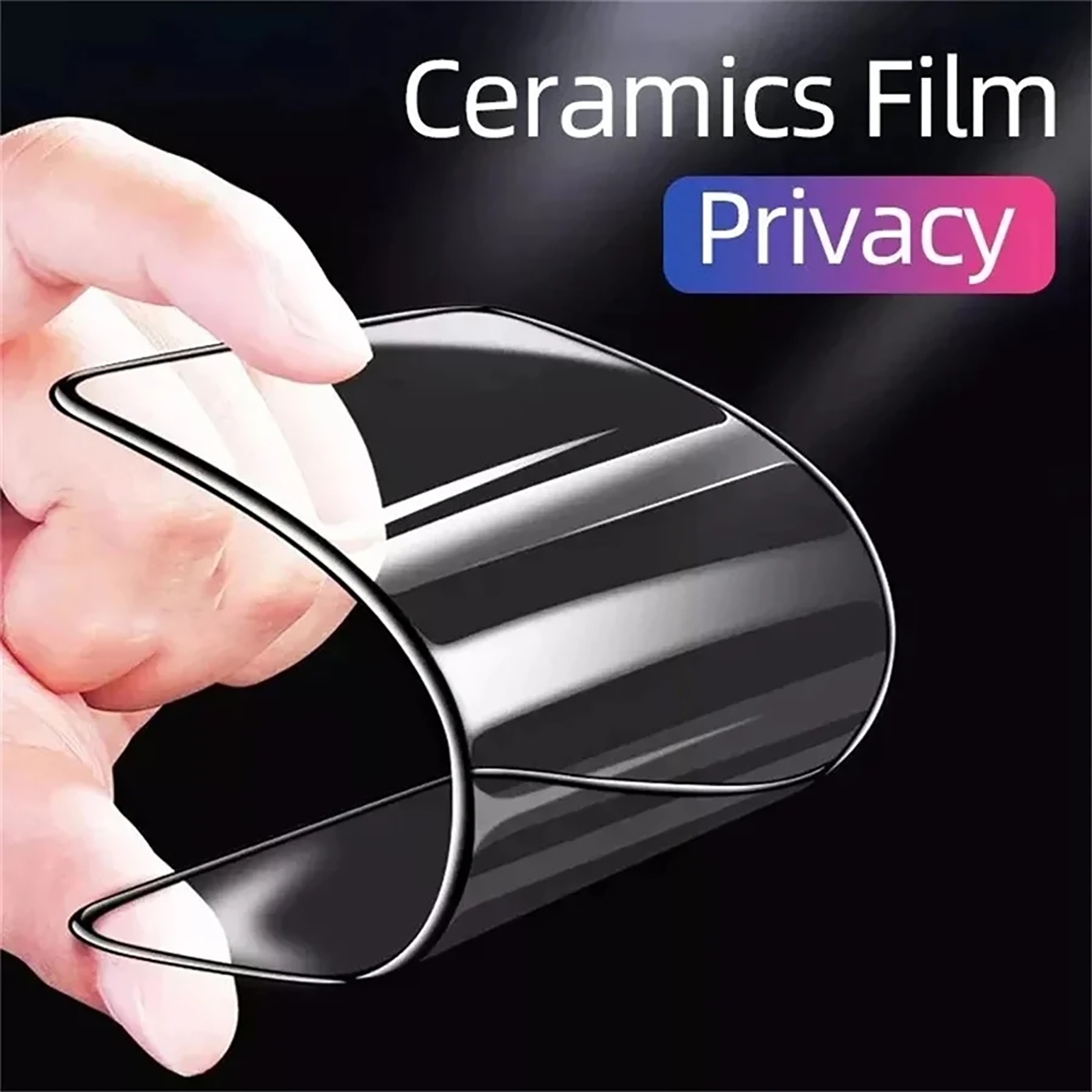 iPhone 16 Pro Max Ultimate Privacy Ceramic Film – 25 Pack | Full Coverage Protection