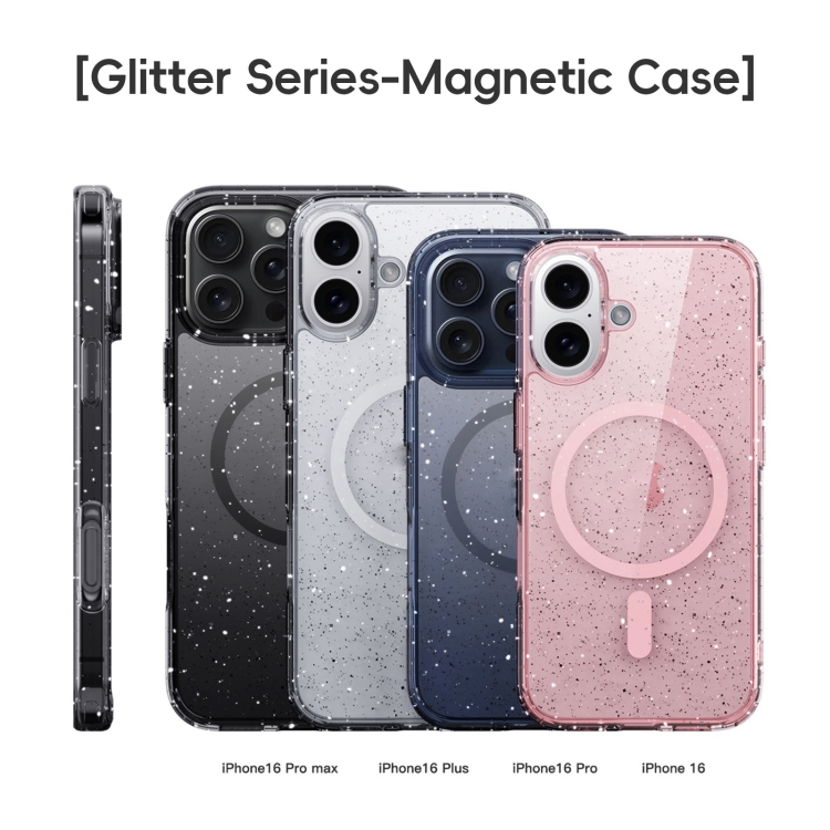 Glitter MagSafe Magnetic Phone Case for iPhone 16/15