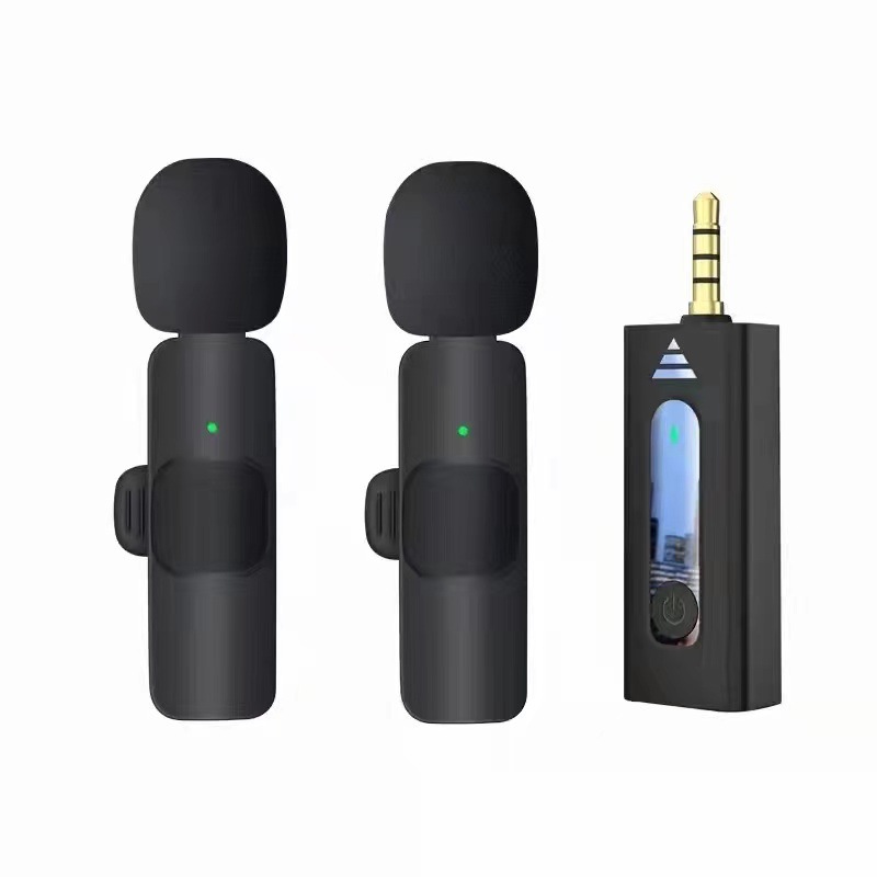 Ultimate Noise-Cancelling Wireless Microphone for Vlogging & Livestreams | 3.5mm | 2.4G | Dual Lavalier Setup (Copy)