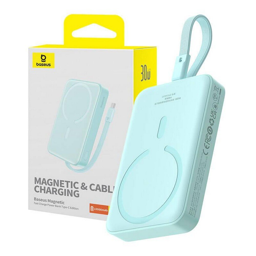 Magnetic Mini 10000mAh Power Bank with 30W Super Fast Charging