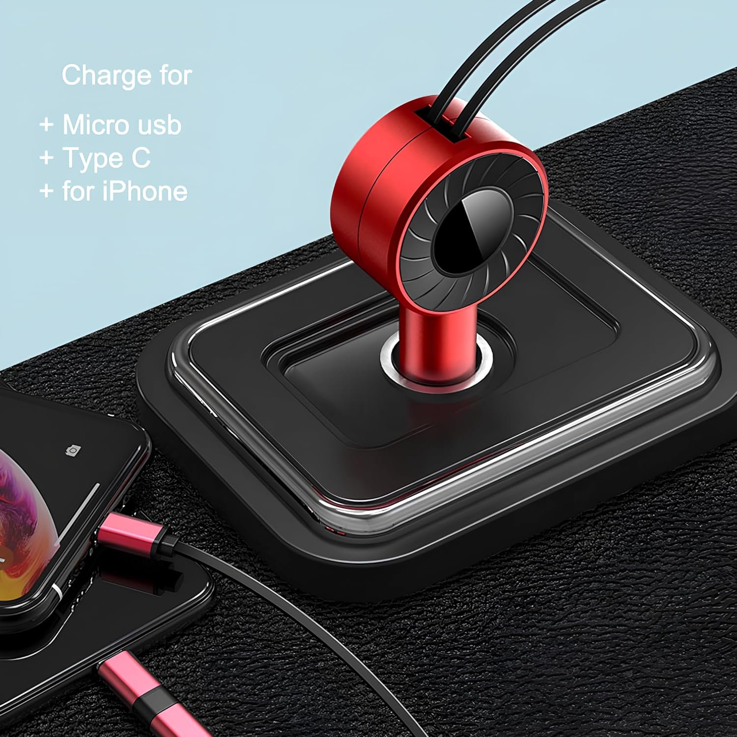 Ultimate PowerCup: High-Speed Multi-Device Car Charger with Custom Logo Option