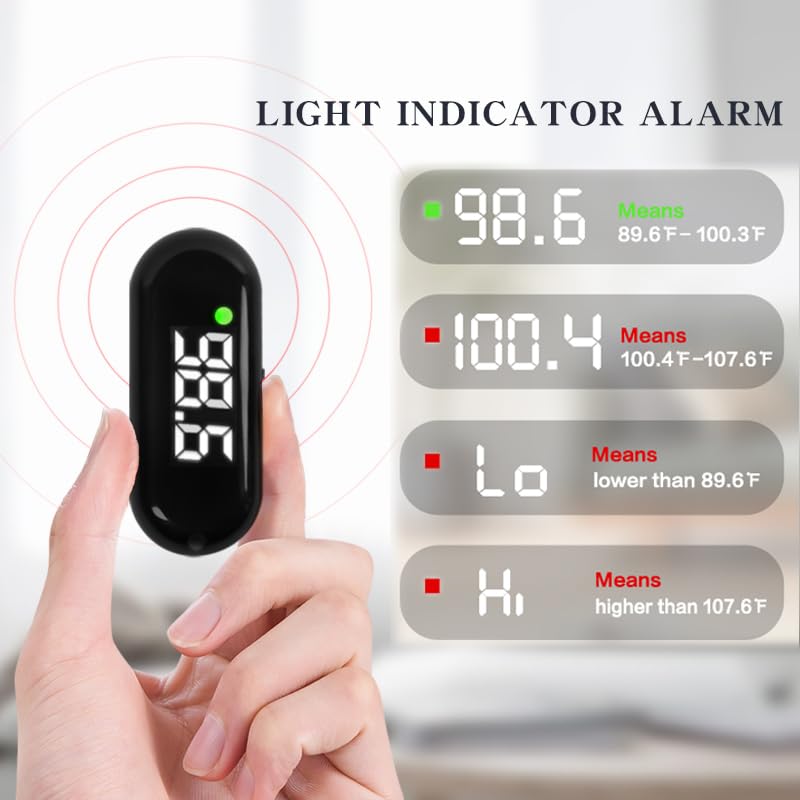 Medical Forehead Thermometer, Rechargeable Thermometer for Adults and Kids, Portable Infrared Digital Thermometer with Fever Alarm and LCD Display, Fast Accurate 1s Instant Results