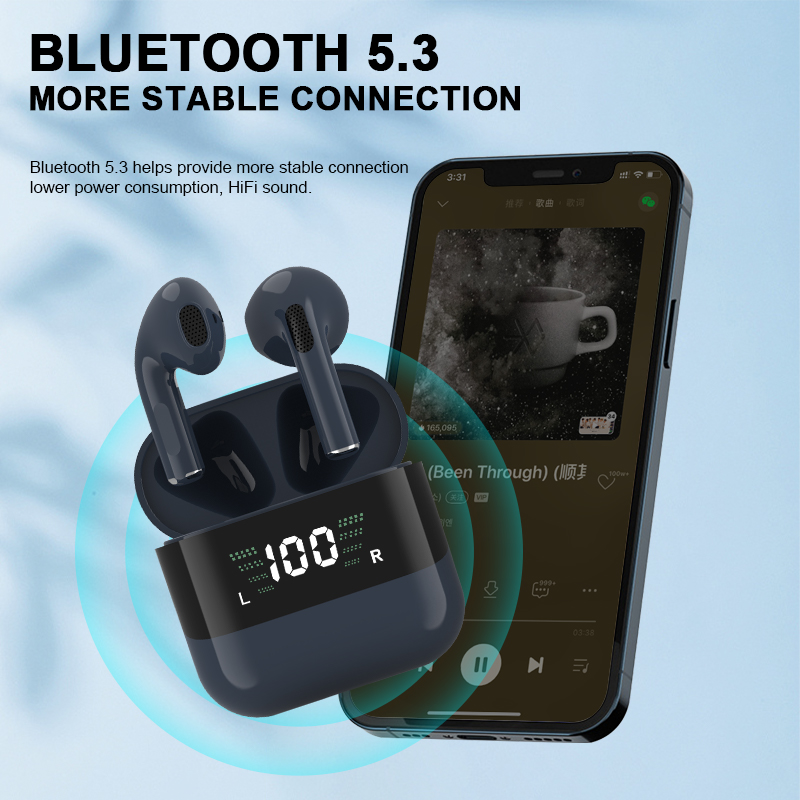 Bluetooth Earbuds Pro - True Wireless Noise-Cancelling Headphones with Deep Bass