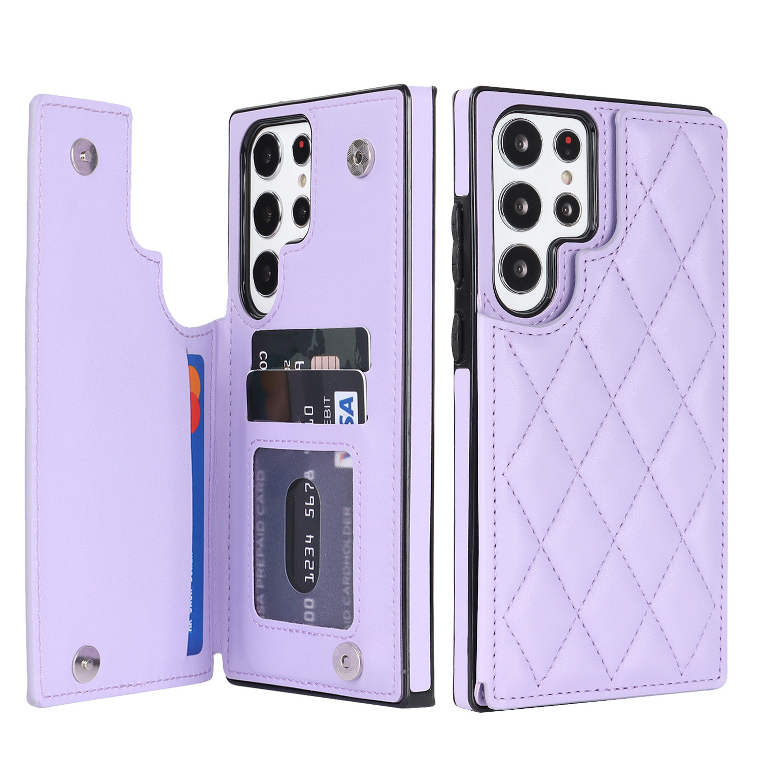 Luxury Slim Wallet Phone Case with Card Slot for iPhone & Samsung – Sleek and Practical Protection