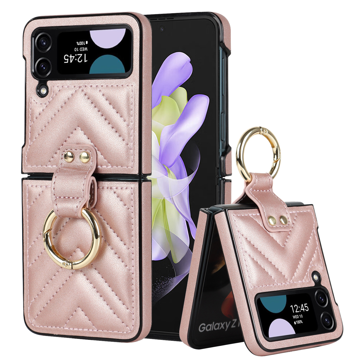 Premium Luxury Magnetic Stand Leather Case for Samsung Galaxy Z Flip 3 & 4 – Sleek Protection & Style