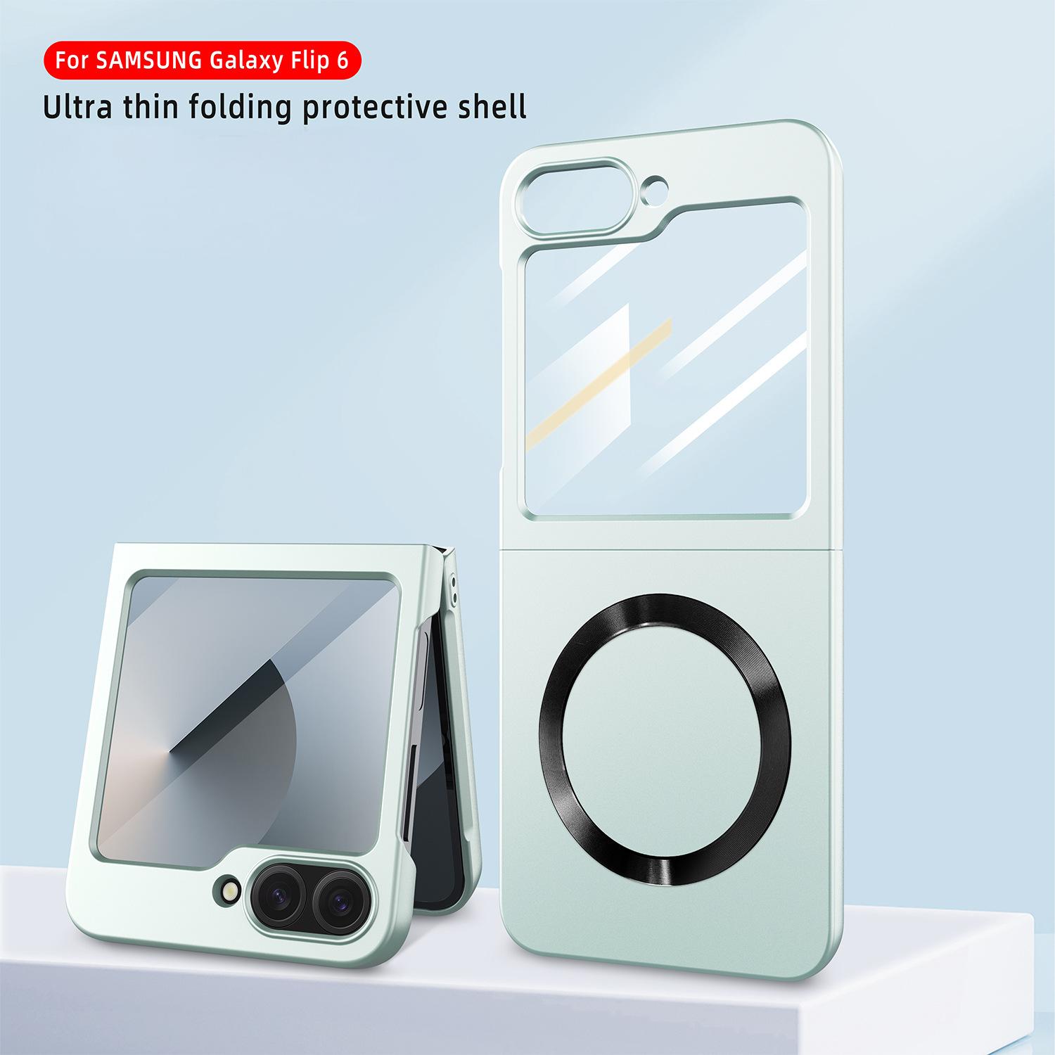 Magnetic Matte Stand Case for Samsung Z Flip6 – Sleek, Stylish, Functional