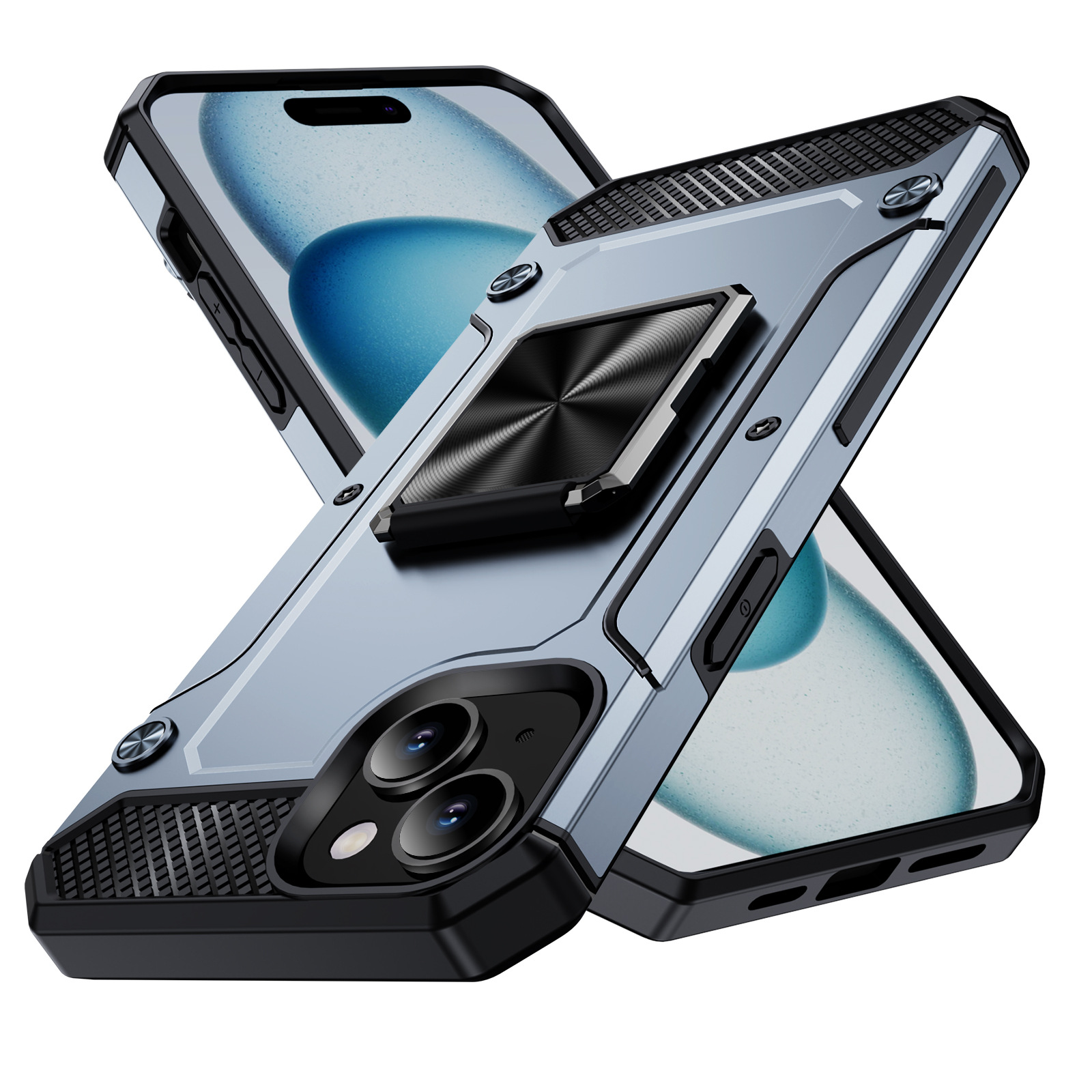 Magnetic Rotating Stand & Ring Holder Case – Premium Protection for iPhone, Samsung, Google Pixel & MOTO Devices