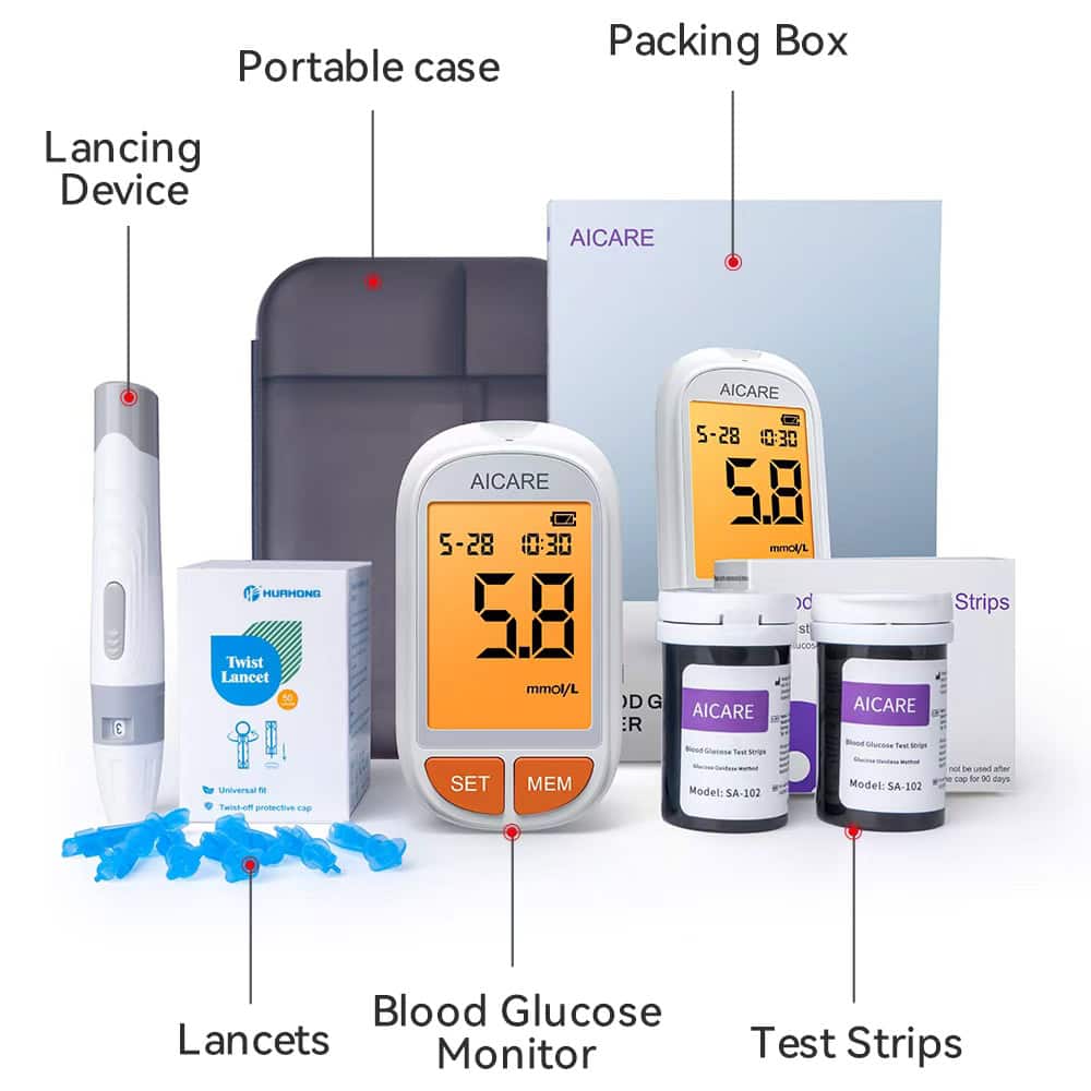 AICARE SwiftCheck: Pain-Free Accurate Blood Glucose Monitoring System
