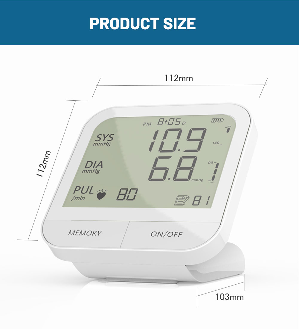 New Arrived IMDK Portable Medical Electronic Automatic Digital Arm Upper Blood Pressure Monitor - Image 4