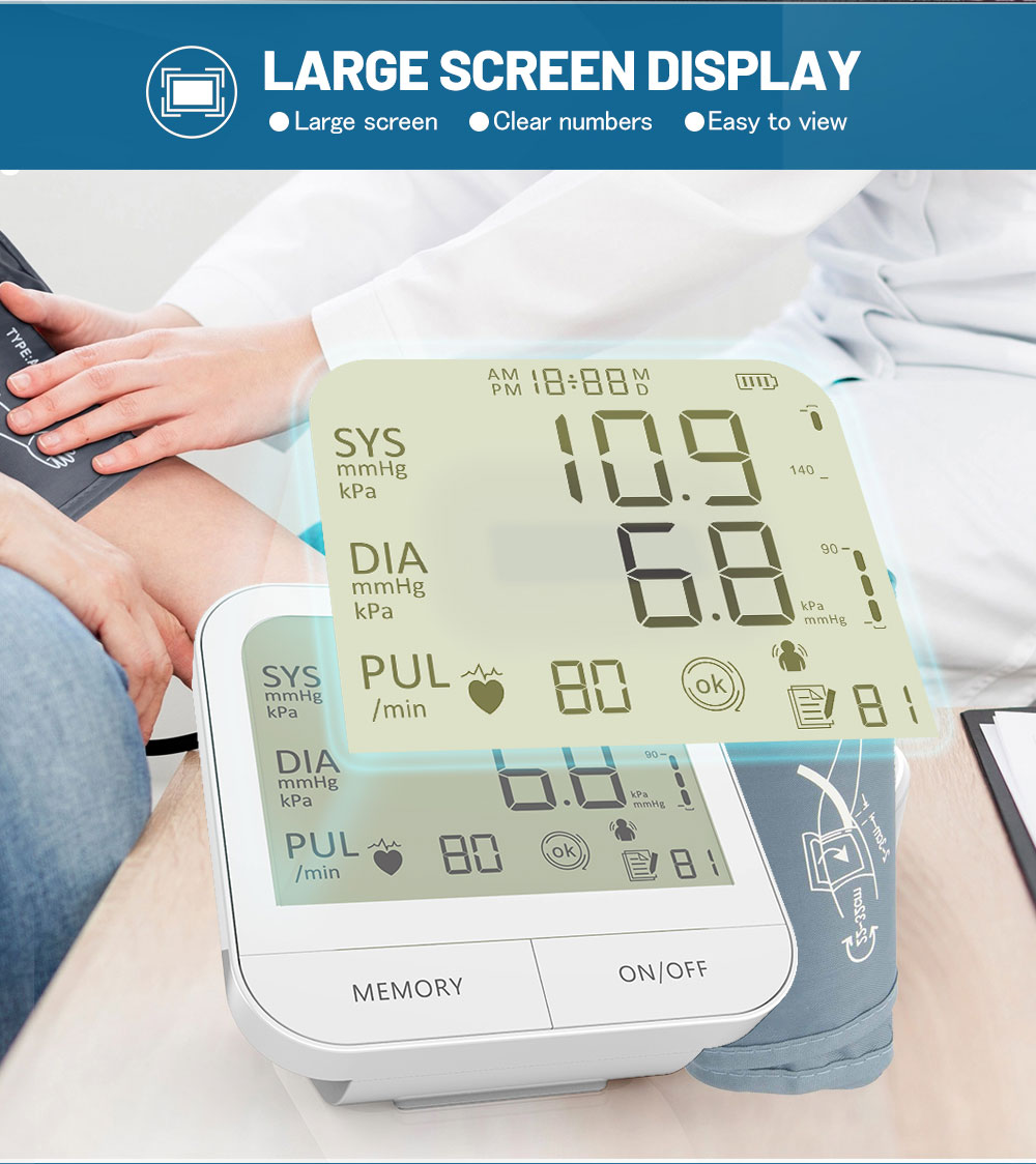 New Arrived IMDK Portable Medical Electronic Automatic Digital Arm Upper Blood Pressure Monitor - Image 7