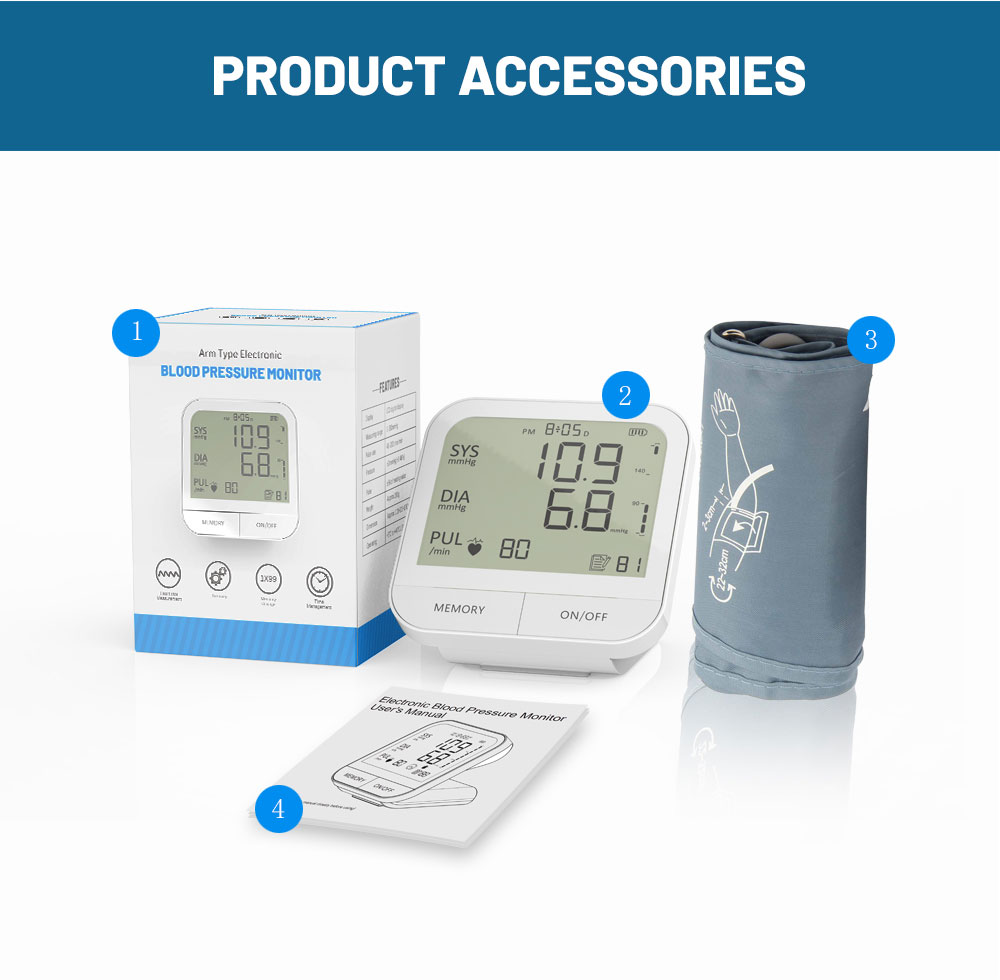 New Arrived IMDK Portable Medical Electronic Automatic Digital Arm Upper Blood Pressure Monitor - Image 5
